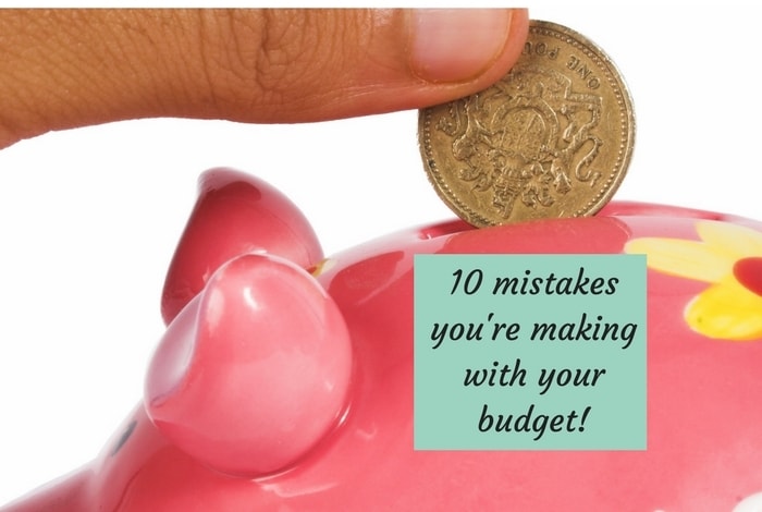 10 mistakes you could be making with your monthly budget....