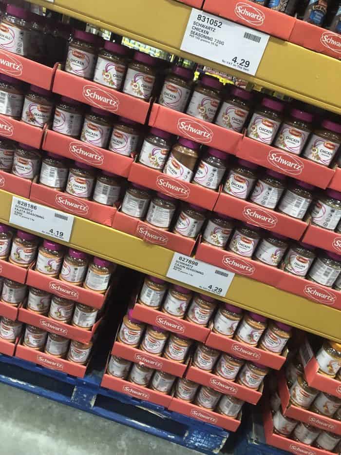 Giant tubs of spice mixes