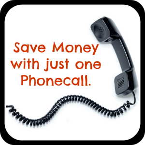save money with one phone call