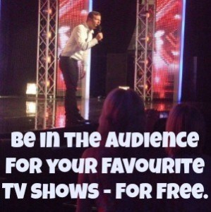 be in the audience for your favourite tv shows