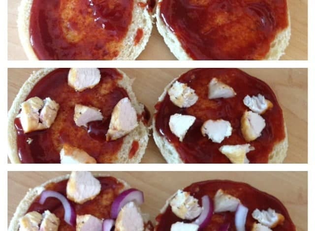 turkey and red onion barbecue pizza