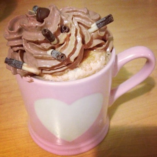 3. Going for nice long walks with the dog in the Winter and coming home to hot chocolate.