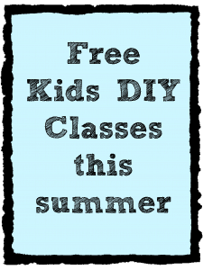 free kids diy class