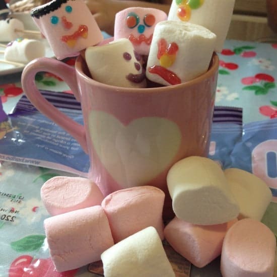 Then there's decorating marshmallows on sticks.
