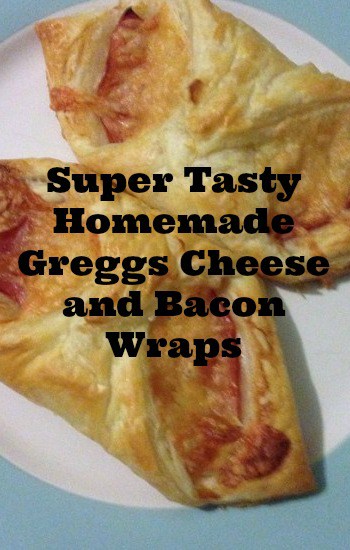 Super tasty homemade Greggs Cheese and Bacon wraps