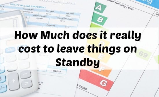 How Much does it really cost to leave things on Standby