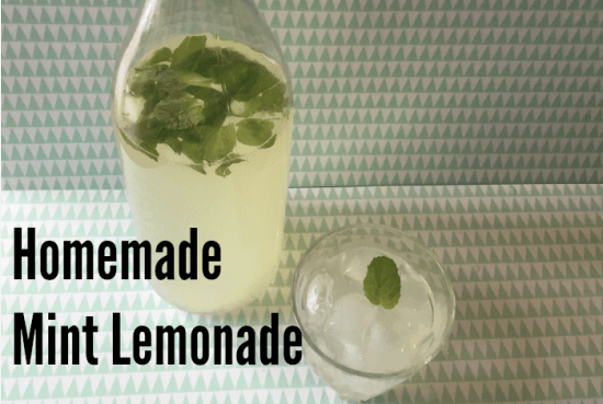 Homemade Mint Lemonade