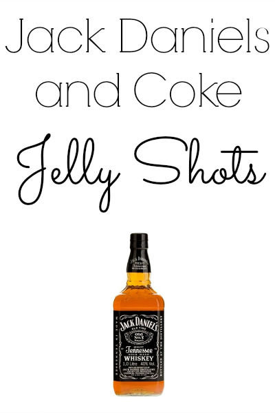 Jack Daniels and Coke Jelly Shots