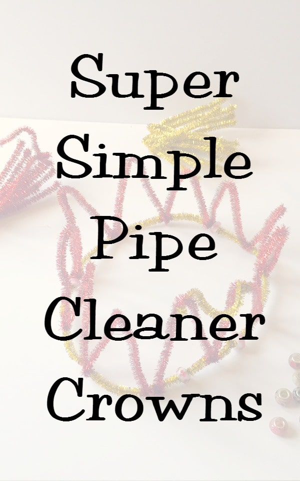 Why not have a go at making a super simple pipe cleaner crown for your little prince or princess!