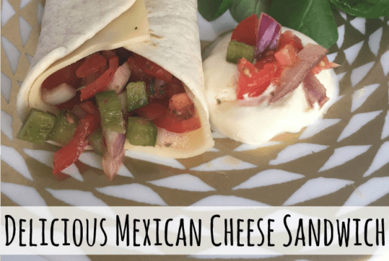 Delicious mexican cheese sandwich