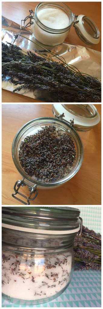 Homemade Lavender Sugar - Easy to make and has lots of uses. I'm going to be making Lavender shortbread with mine!