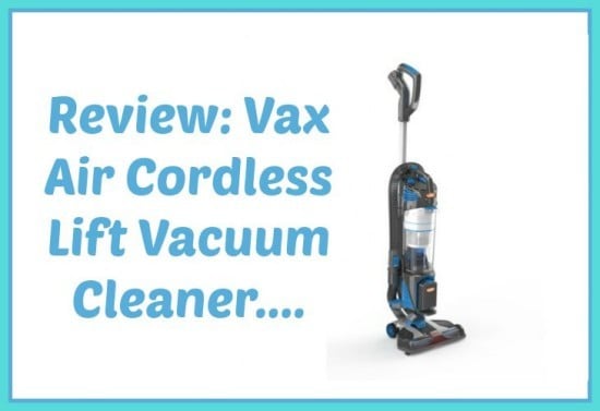 Review Vax Air Cordless Lift Vacuum Cleaner....