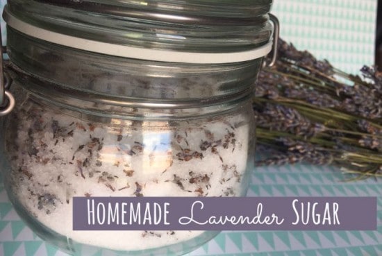 homemade lavender sugar
