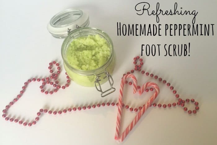 Refreshing  Homemade peppermint   foot scrub!