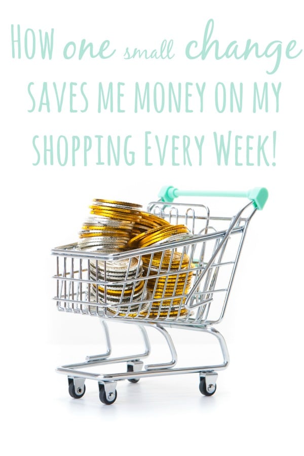 How one small change saves me money on my shopping every week!