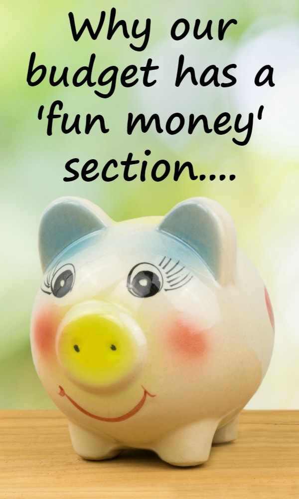 Why our budget has a 'fun money' section....