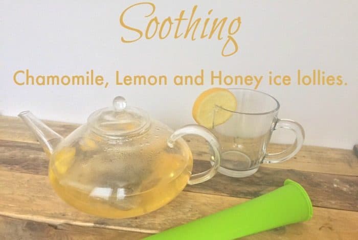 Soothing Chamomile, Lemon and Honey ice lollies. 1