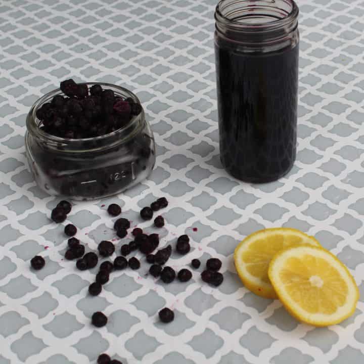Homemade blueberry syrup