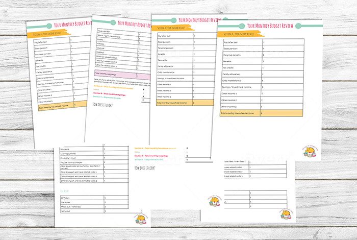 free monthly budget planner