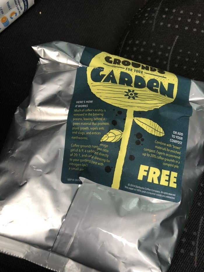Free coffee grounds for my garden
