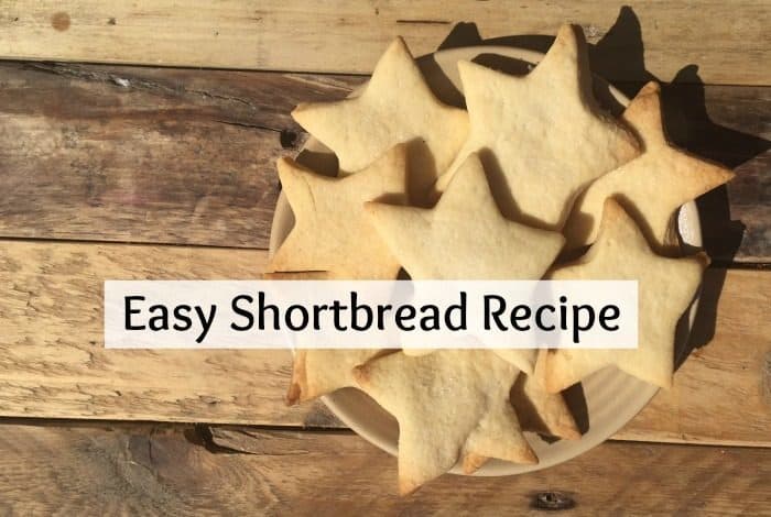 A super easy recipe for homemade shortbread.  Great for cooking with kids or just impressing people with your incredible biscuit making skills.