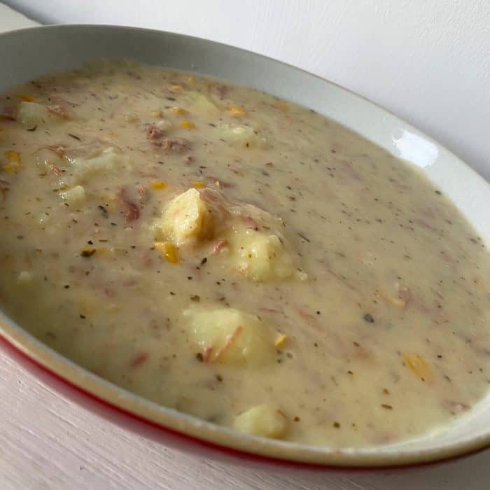 Instant Pot ham, potato and corn chowder.... The Diary of a Frugal Family
