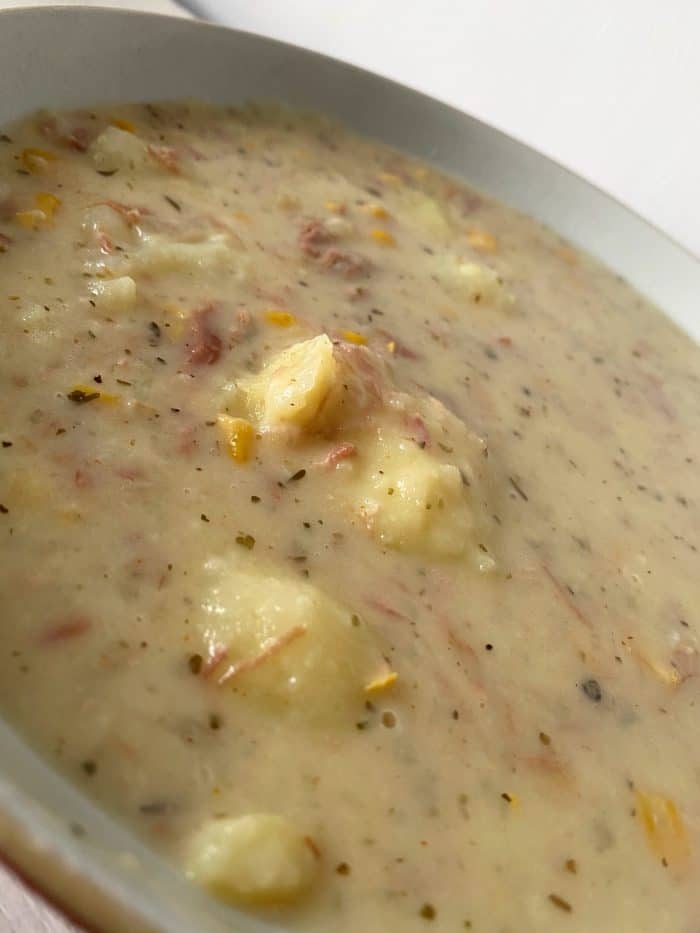 ham potato and corn chowder