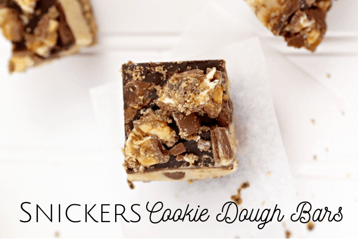 Snickers Cookie Dough Bars