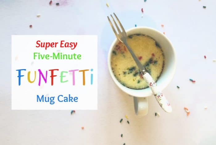 Amazing five minute funfetti mug cake