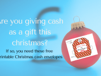 Christmas cash envelopes
