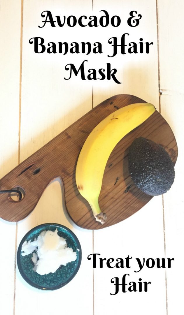 Avocado and Banana Hair mask. Moisturise and nourish your hair with just three ingredients.