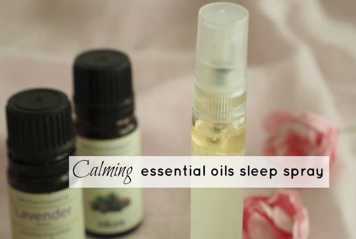 Calming essential oils sleep spray