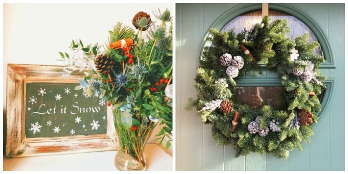 Christmas Wreath and bouquet