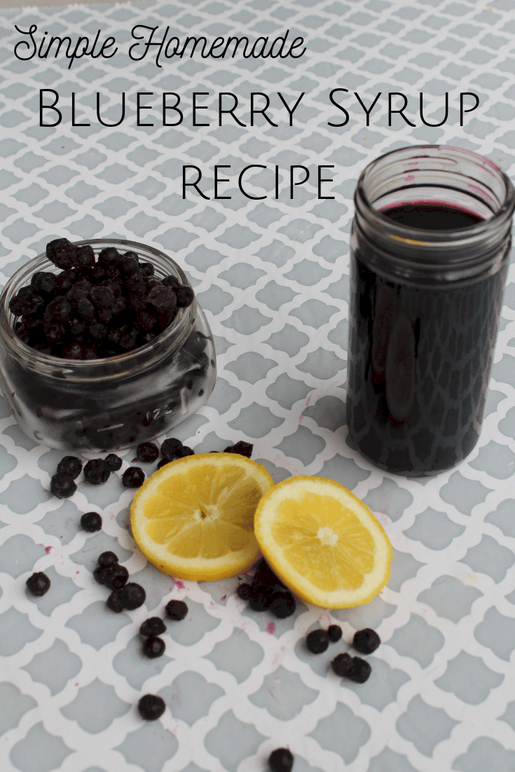Simple homemade blueberry syrup recipe.... The Diary of a Frugal Family