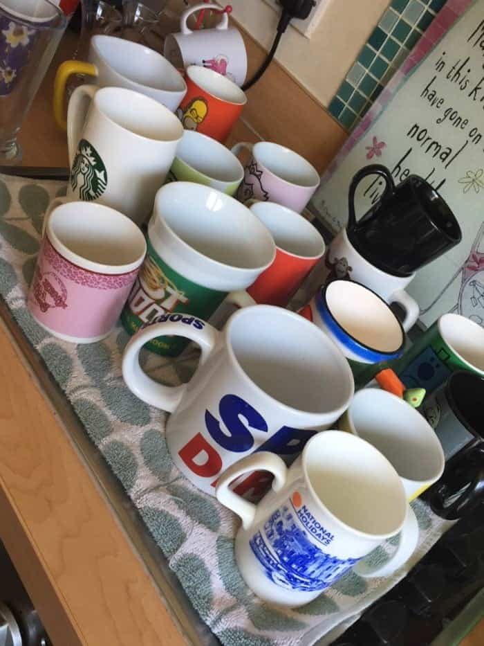 Cups everywhere