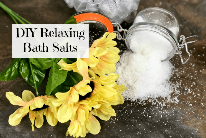 DIY relaxing bath salts
