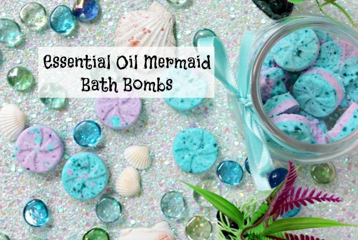 Essential Oil Mermaid Bath Bombs