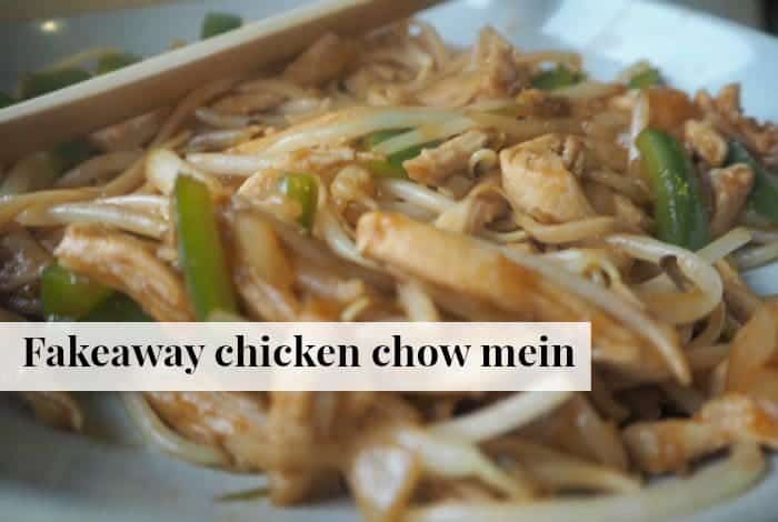 Fakeaway chicken chow mein