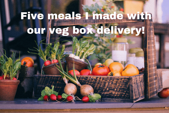 Five meals I made with our veg box delivery!