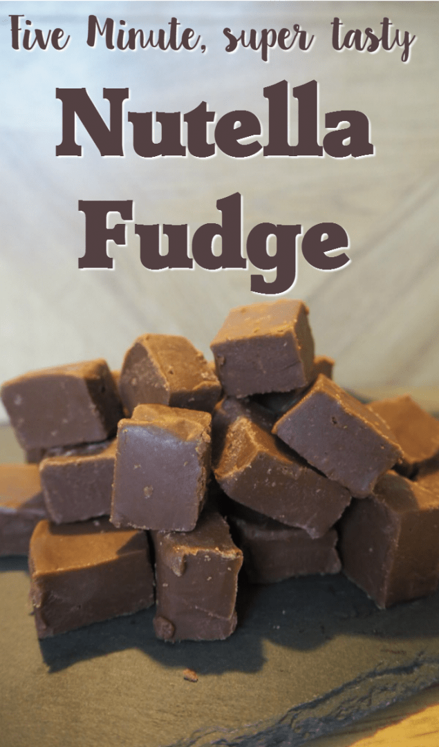 Five minute, super tasty Nutella Fudge recipe....