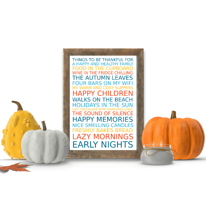 Free Poster Maker - Reasons to be thankful