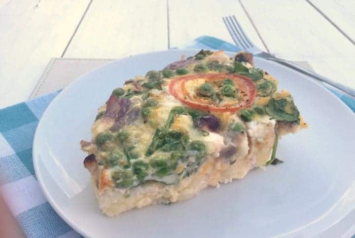 Fully loaded slimming world quiche