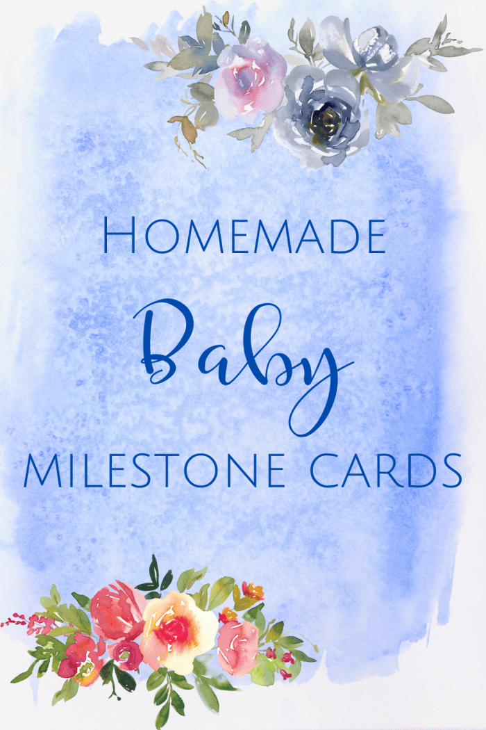 homemade baby milestone cards