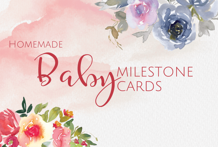 homemade baby milestone cards