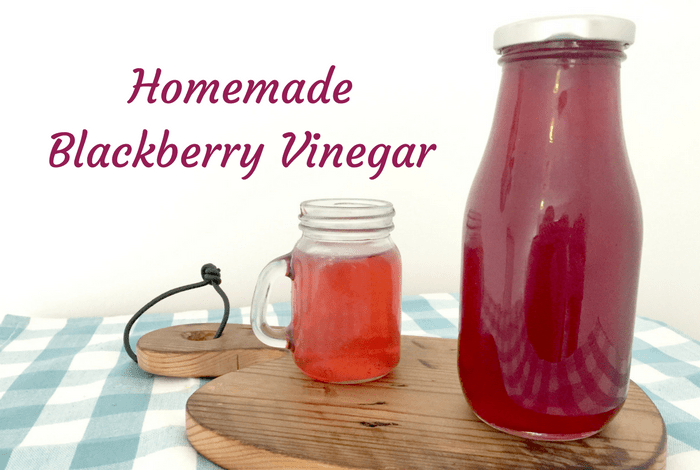 Homemade Blackberry Vinegar - a perfect salad dressing and apparetly it wards off a cold too.