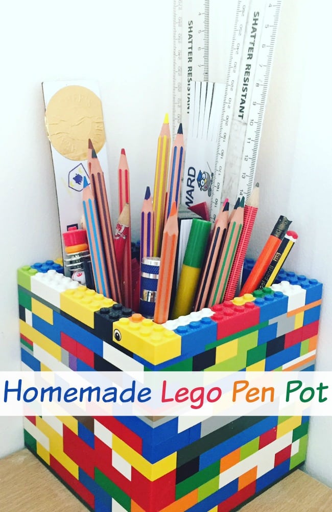 Homemade Lego Pen Pot