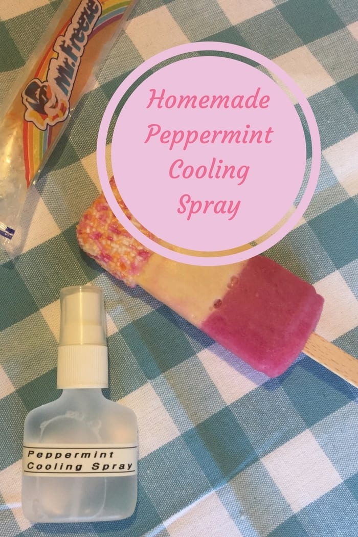 Homemade Peppermint Cooling spray - perfect for on a hot day or on a long journey!
