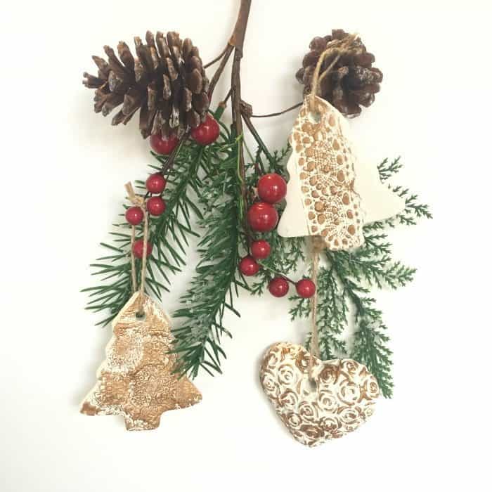 Homemade Shabby Chic Christmas Decorations
