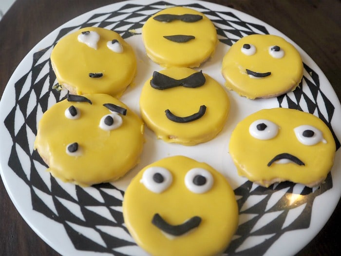 Homemade emoji biscuits