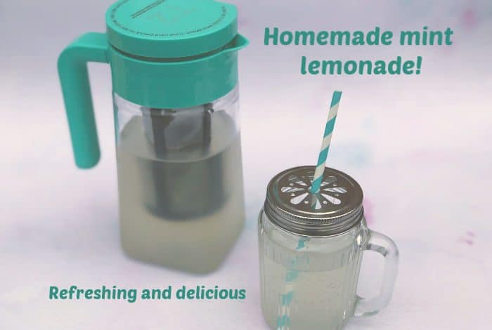 Homemade mint lemonade - refreshing and delicious
